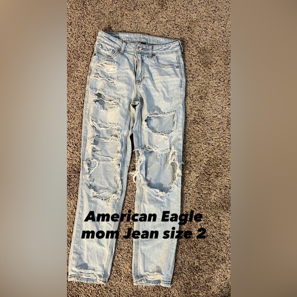 American Eagle Outfitters Light Blue High Rise Jeans